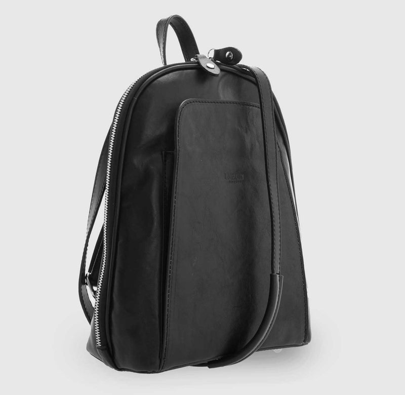 Lucia Stylish Backpack Crossbody Bag Italian Leather Vegetable