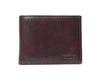 I Medici Bifold Wallet for Men, Card Case with ID Window in Chocolate