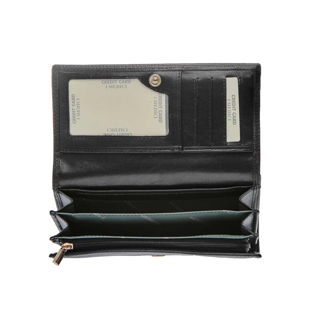 Inside of I Medici Mona Clutch Wallet for Women