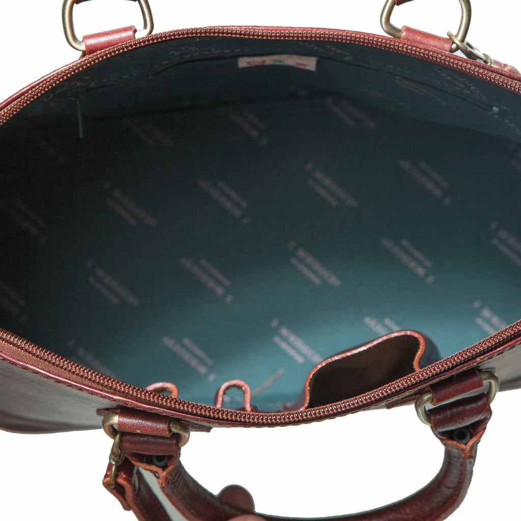 I Medici The Size and Style Italian Leather Handbag in Brown