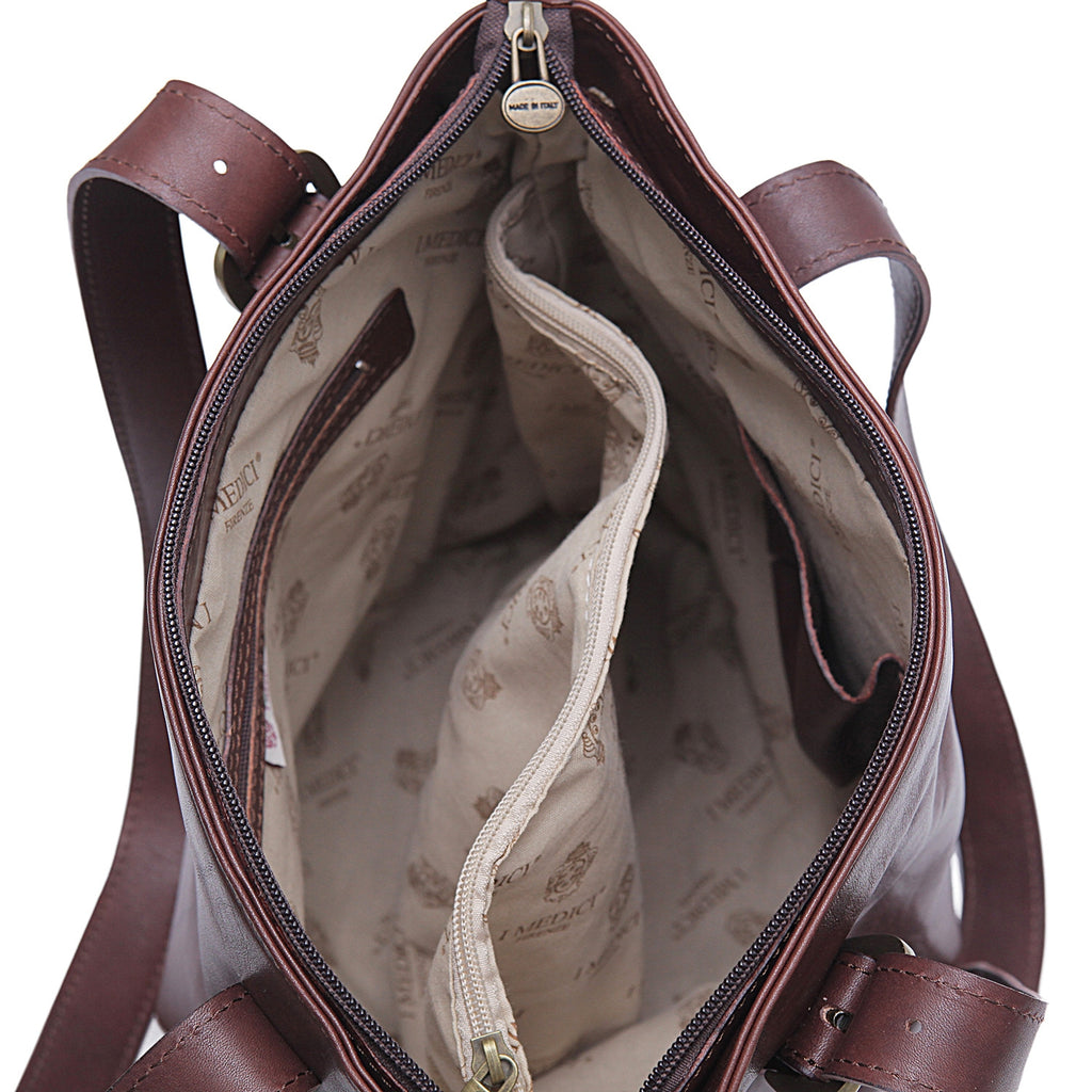 I Medici Savona Square Tote Bag in Brown