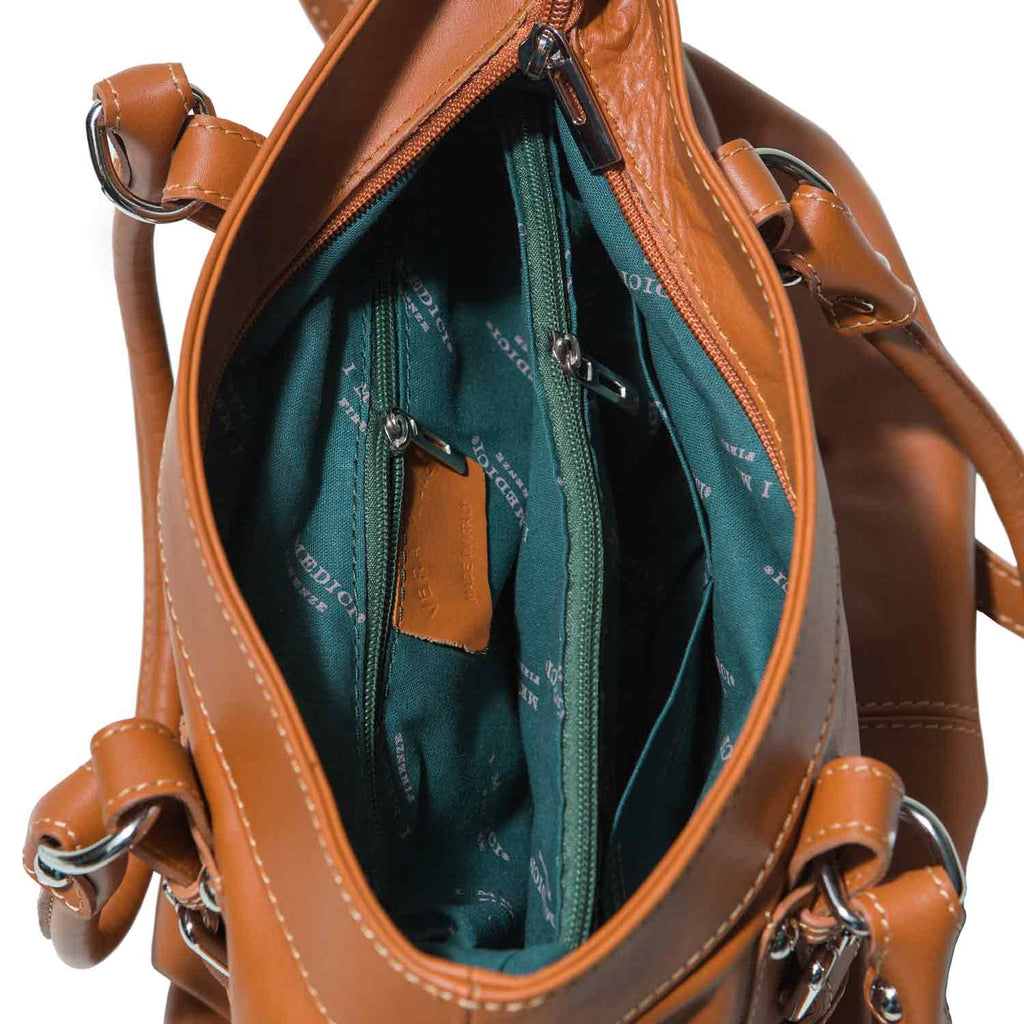 I Medici ESTESO Soft Leather Large Tote Bag, Handbag in Honey