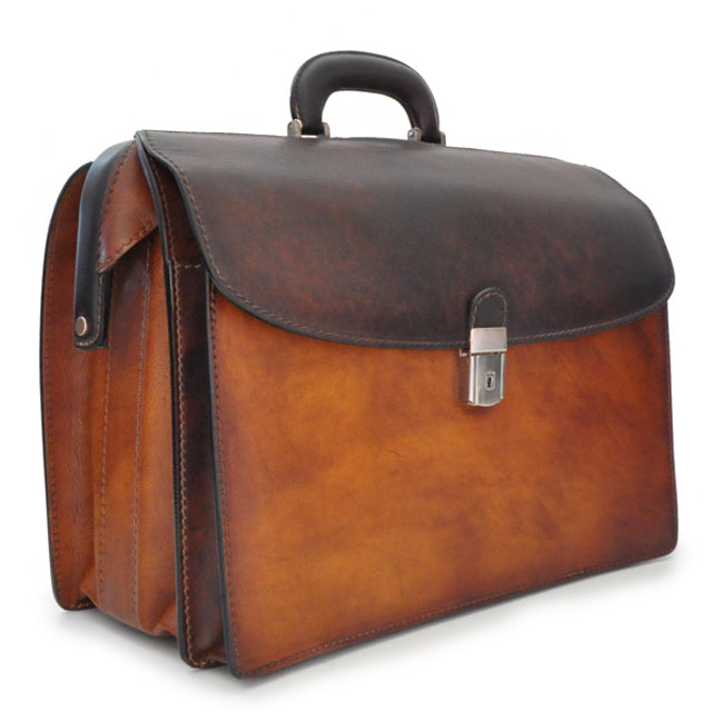 Pratesi Bruce Range Leonardo Leather Briefcase