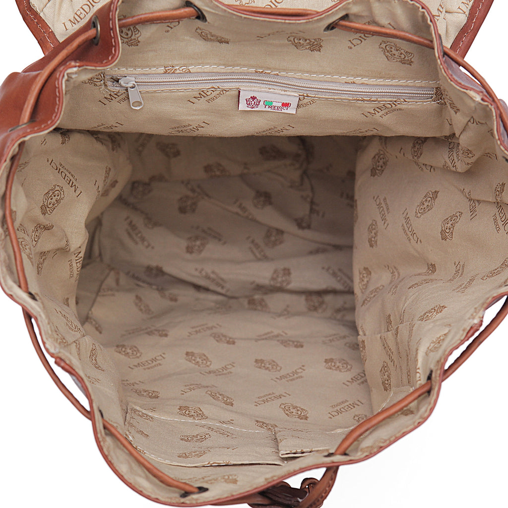 I Medici Trapani Large Backpack in Brown