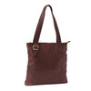 Front of I Medici Savona Square Tote Bag in Chocolate