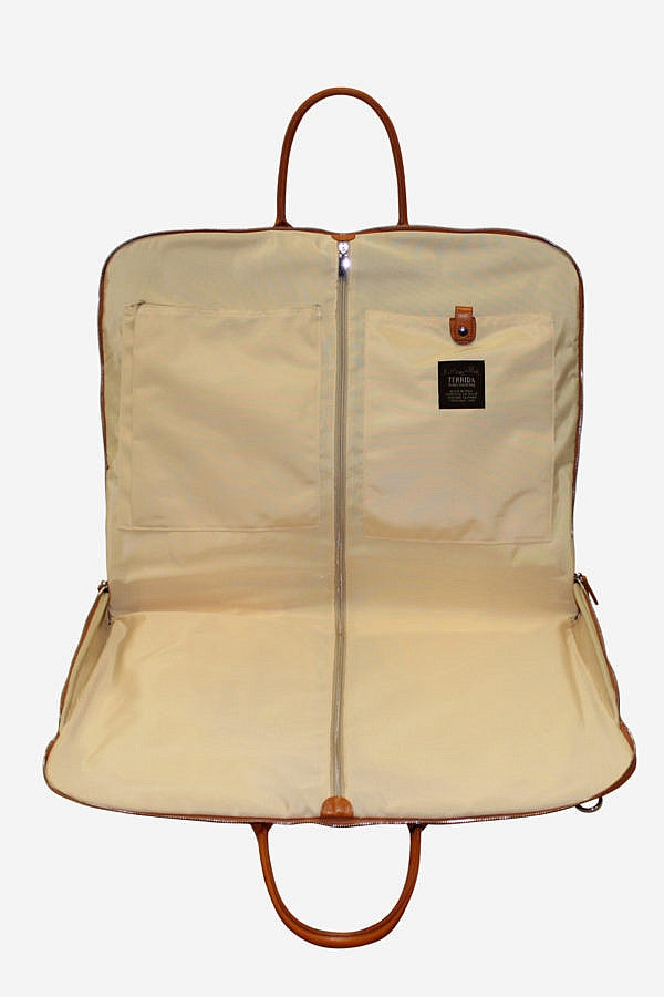 Terrida Marco Polo CARAVAGGIO Leather Travel Garment Bag in Black