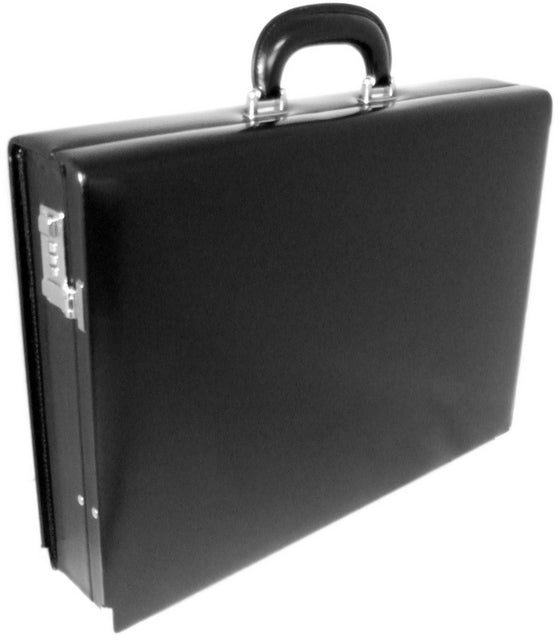 Slim black briefcase on sale