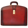 Pratesi Santa Croce Range Brunelleschi Large Lawyers Briefcase, Leather Laptop Attorney Case in Burgundy