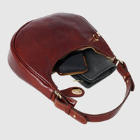 Amara Leather Clutch with Shoulder Strap
