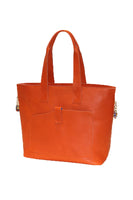 Terrida Murano Collection Top Handle Shopping Tote Orange