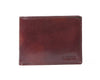 I Medici Bifold Wallet for Men, Card Case with ID Window in Brown