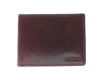 I Medici Bifold Mens Wallet with ID Window and Credit Card Flap in Brown