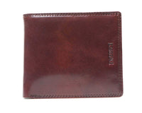 I Medici Bifold Credit Card Wallet for Men, ID Window in Brown