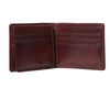 I Medici Bifold Mens Wallet With Card Pockets and ID Window, Opened
