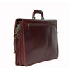 Rear of I Medici Lorenzo Italian Double Compartment Business Bag, Briefcase