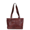 I Medici Borsa Shopping Leather Tote Bag in Brown