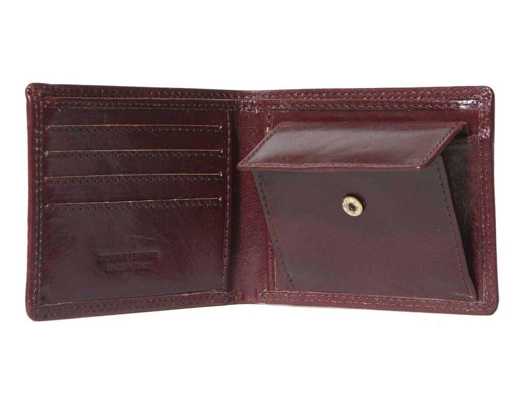 Inside of I Medici Bifold, Wallet for Men with Coin Pocket Inside