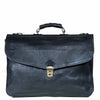 I Medici The Spacious Italian Leather Briefcase 2 in Black
