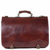 I Medici Cartellone Indy Leather Briefcase Laptop Case in Brown