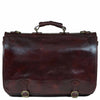 I Medici Cartellone Indy Leather Briefcase Laptop Case in Chocolate