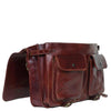 Side of I Medici Cartellone Indy Leather Briefcase Laptop Case, Opened