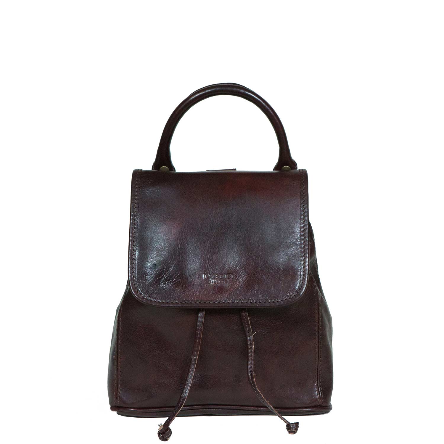 backpack messenger bag hybrid leather i medici Simple Daypack Backpack | Genuine Made in Italy Leather