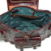 Inside of I Medici Rugged Elegance Italian Leather Backpack