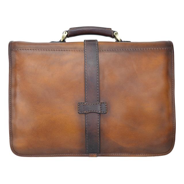 Pratesi Bruce Range Pratomagno Leather Briefcase, Flap Over Case