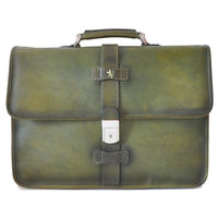 Pratesi Bruce Range Pratomagno Leather Briefcase, Flap Over Case
