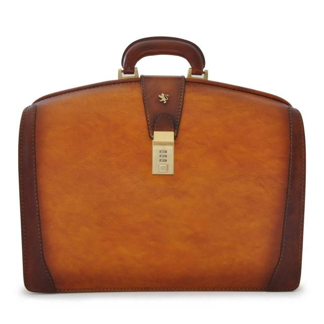 BRAUN BUFFEL Gladstone Leather Briefcase / Doctor-Lawyer Bag