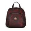 Pratesi Bruce Range Sirmione Leather Backpack in Burgundy