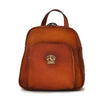 Pratesi Bruce Range Sirmione Leather Backpack in Cognac