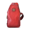 Pratesi Bruce Range San Quirico d'Orcia Sling Leather Backpack in Cherry