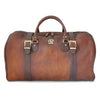 Pratesi Bruce Range Perito Moreno Leather Duffle Bag, Travel Carry on in Brown