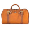 Pratesi Bruce Range Perito Moreno Leather Duffle Bag, Travel Carry on in Cognac