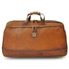 Pratesi Bruce Range Transiberiana Grande Rolling Duffle Bag 24" Leather Travel Bag in Brown