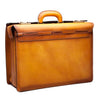 Pratesi Bruce Range Lorenzo Il Magnifico Lawyers Briefcase, Leather Attorney Case in Cognac