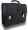 Pratesi Bruce Range Vallombrosa Double compartment Leather Briefcase in Black