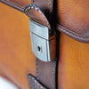 Lock of Pratesi Bruce Range Vallombrosa Double compartment Leather Briefcase