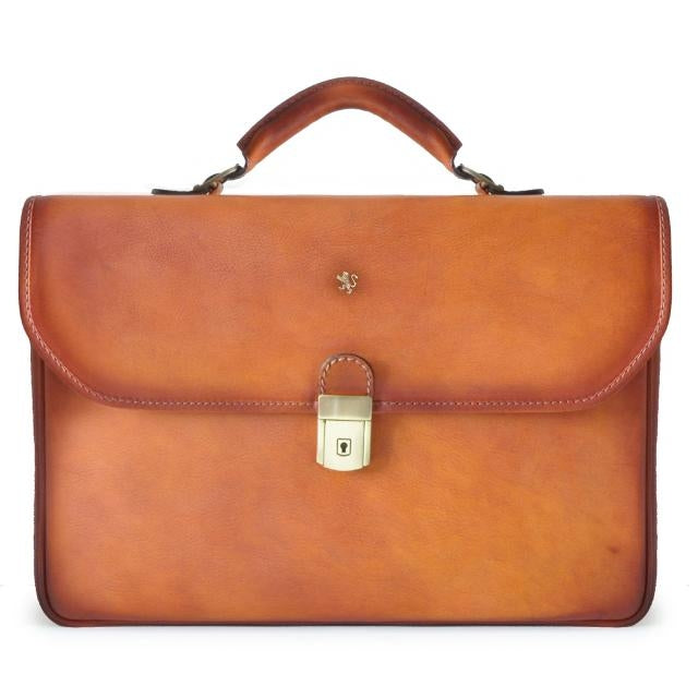 pratesi patagonia bruce sailor bag Bruce Range Piccolomini Leather Briefcase With Rear Accordion Pocket