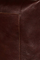 Terrida Marco Polo Bramante Leather Tote Bag in Dark Brown