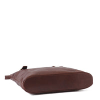 Bottom of I Medici Savona Square Tote Bag in Chocolate
