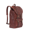 Side of I Medici Trapani Large Backpack in Chocolate