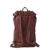 Rear of I Medici Trapani Large Backpack in Chocolate