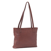 Front of I Medici Pavia Large Tote Bag in Chocolate