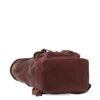 Bottom of I Medici Trapani Large Backpack in Chocolate