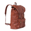 Side of I Medici Trapani Large Backpack in Brown