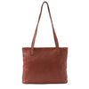 Rear of I Medici Pavia Large Tote Bag in Brown