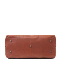 Bottom of I Medici Borsone Ovale Uno Leather Carry on Duffel Bag, 20" Luggage