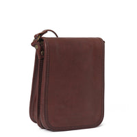 Side of I Medici Varese Small Crossbody Purse in Chocolate